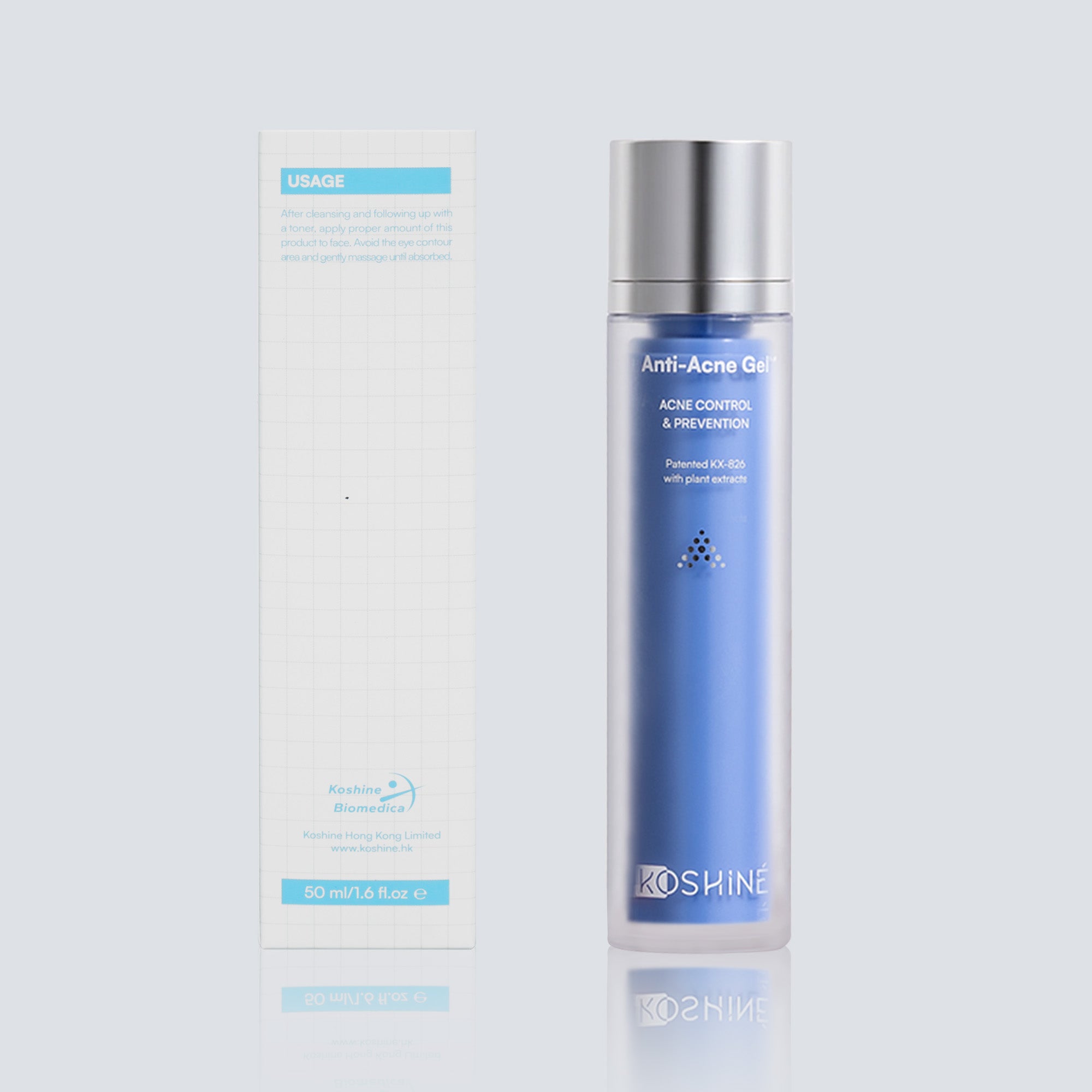KOSHINÉ KX-826 Anti-Acne Gel | Advanced Skincare for Clearer, Balanced Skin Suitable for Men and Women