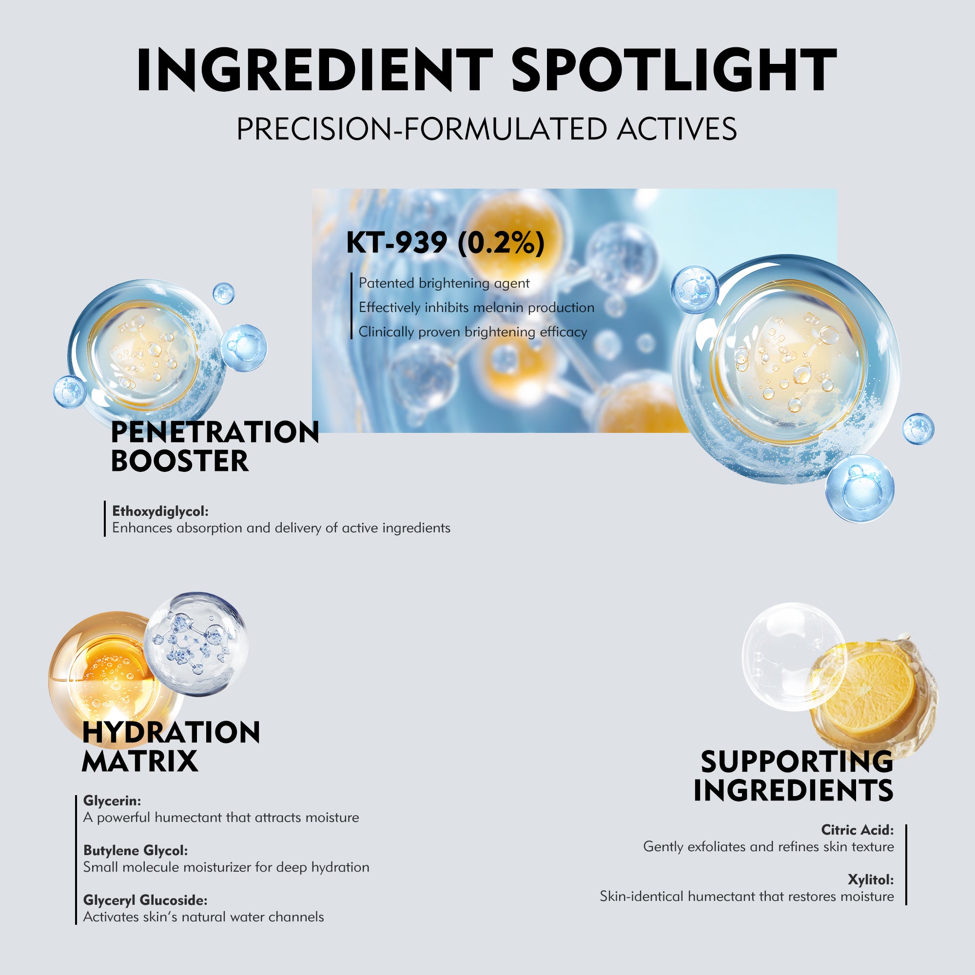 KOSHINÉ KT-939 Brightening Duo | Anti-Hyperpigmentation & Even Skin Tone Suitable for Men and Women