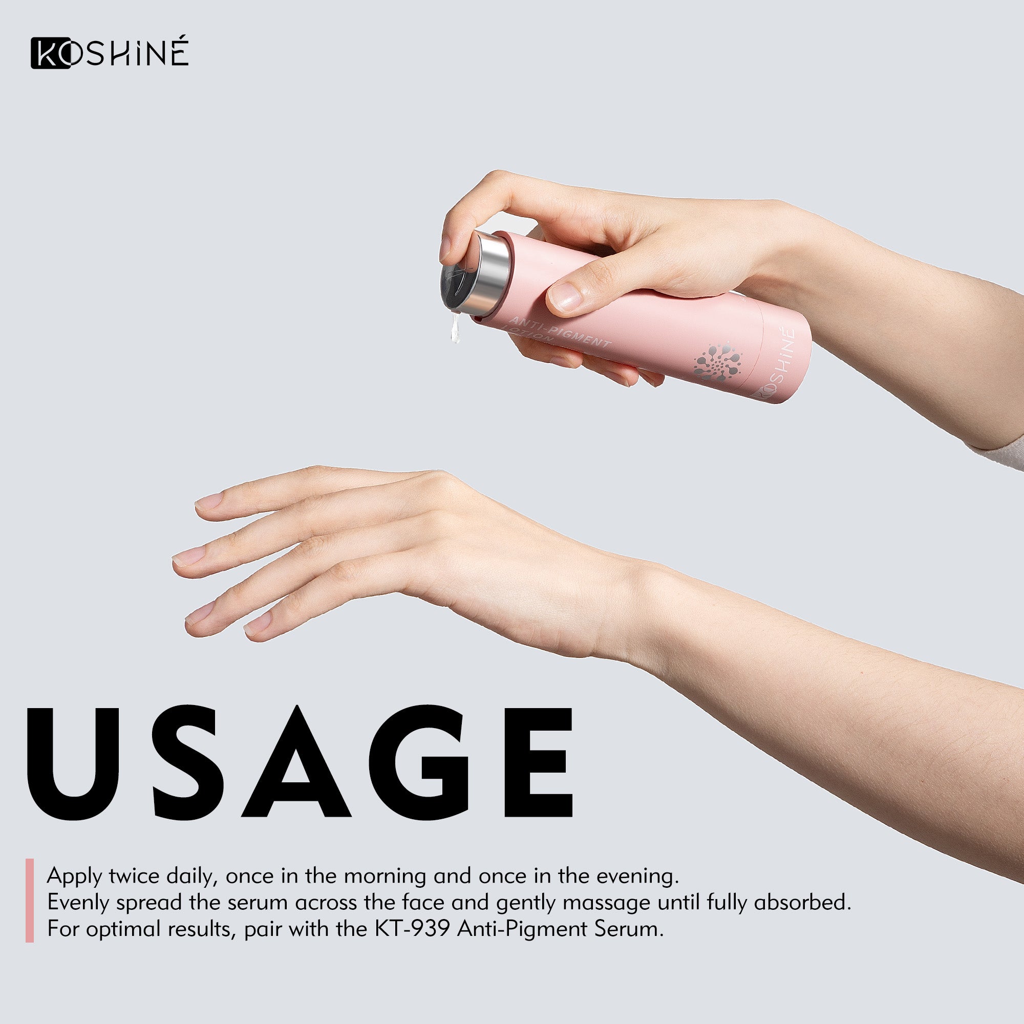 KOSHINÉ KT-939 Anti-Pigment Lotion – Brightening & Dark Spot Corrector Suitable for Men and Women