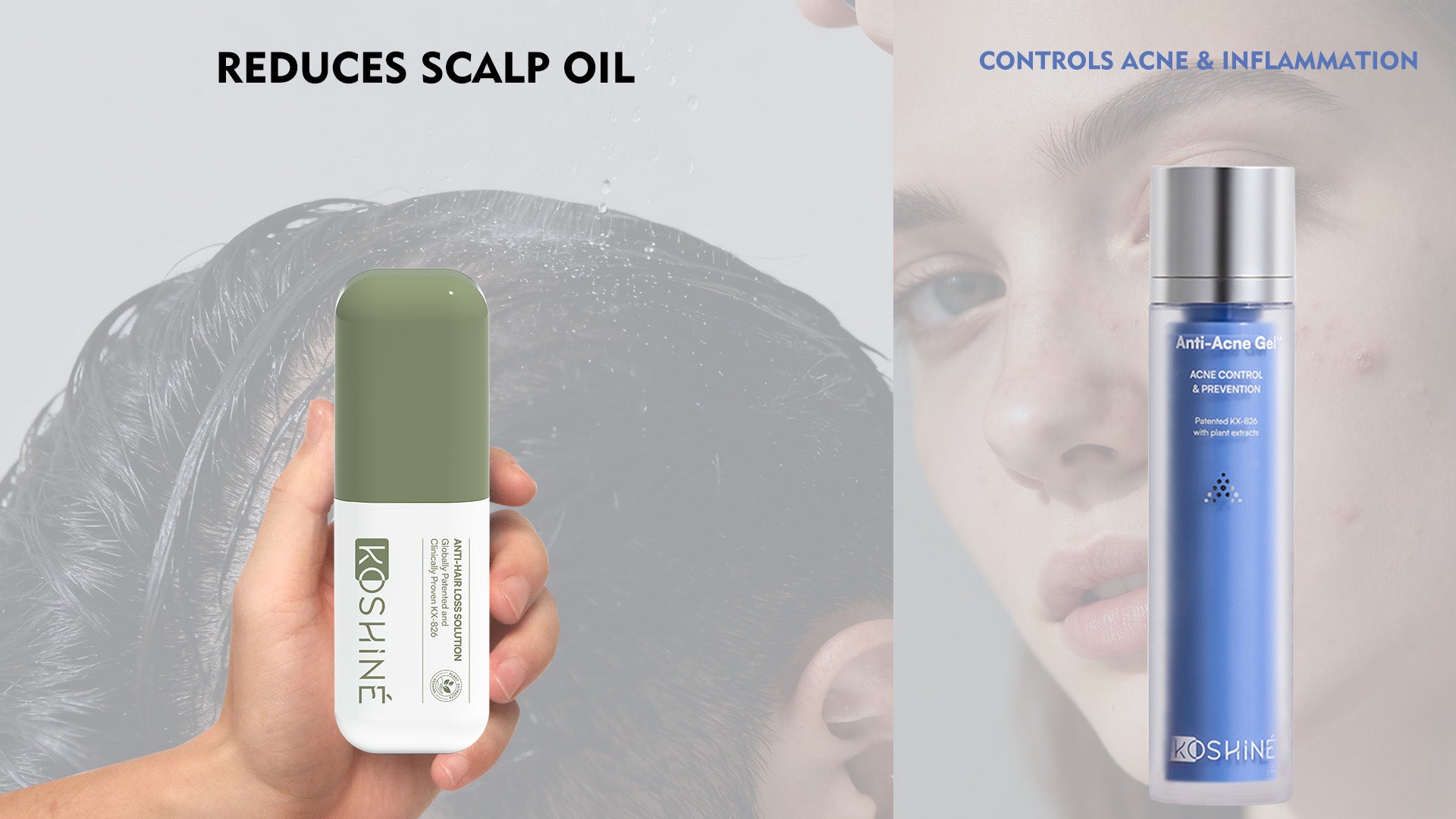 KOSHINÉ Green Bottle 0.5% Botanical KX-826 Hair Revitalizing