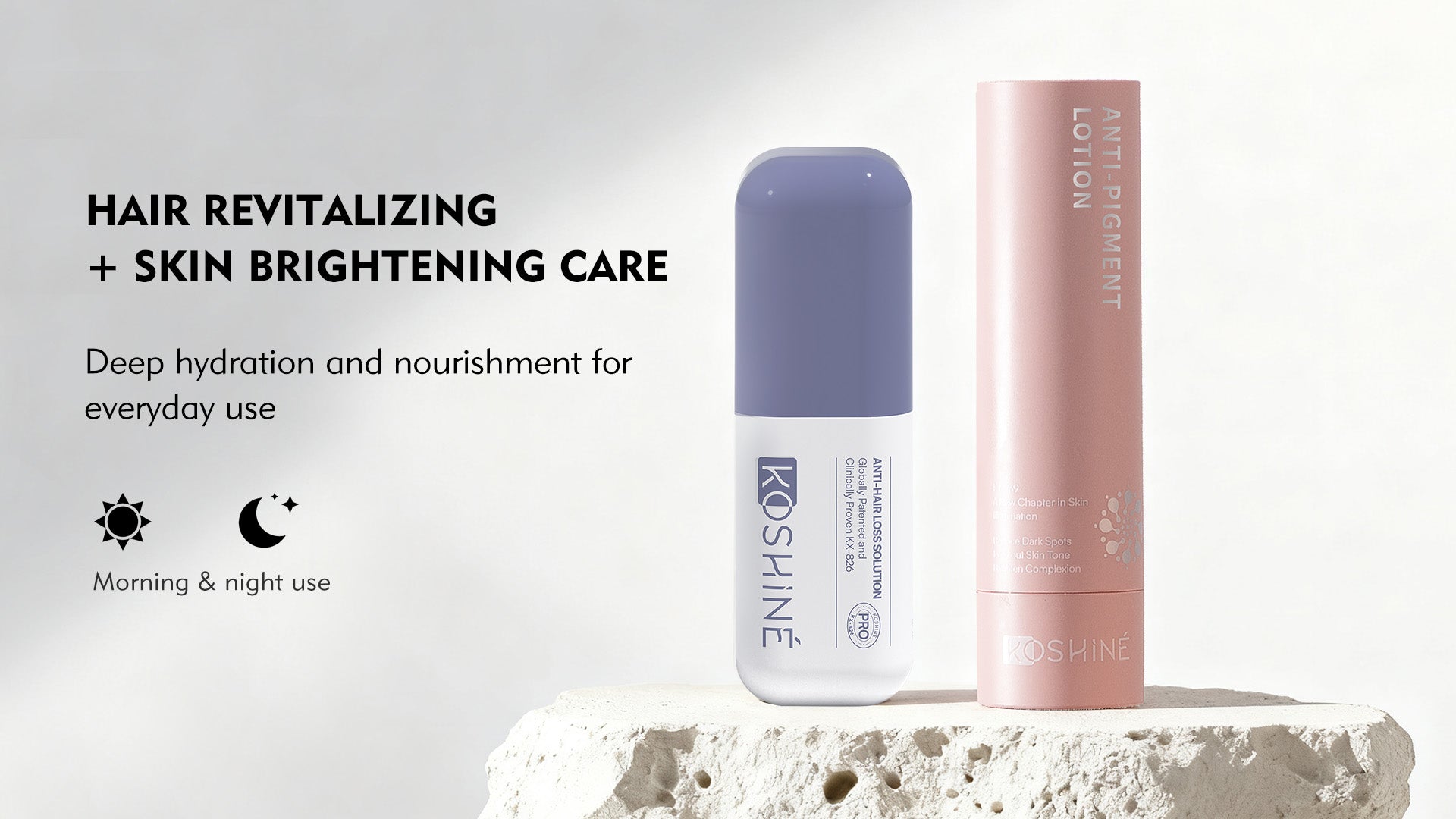 KOSHINÉ Purple Bottle 0.9% KX-826 Hair Revitalizing Solution + KT