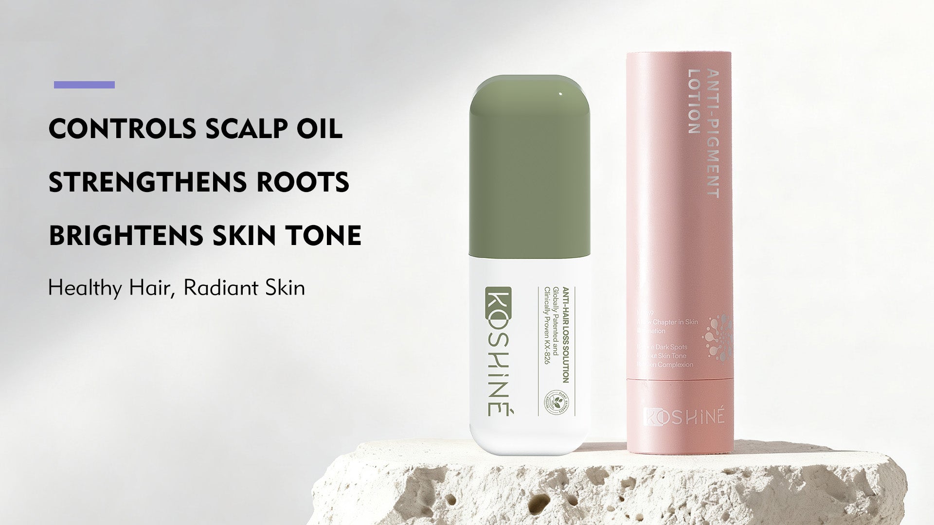 KOSHINÉ Green Bottle 0.5% Botanical KX-826 Hair Revitalizing