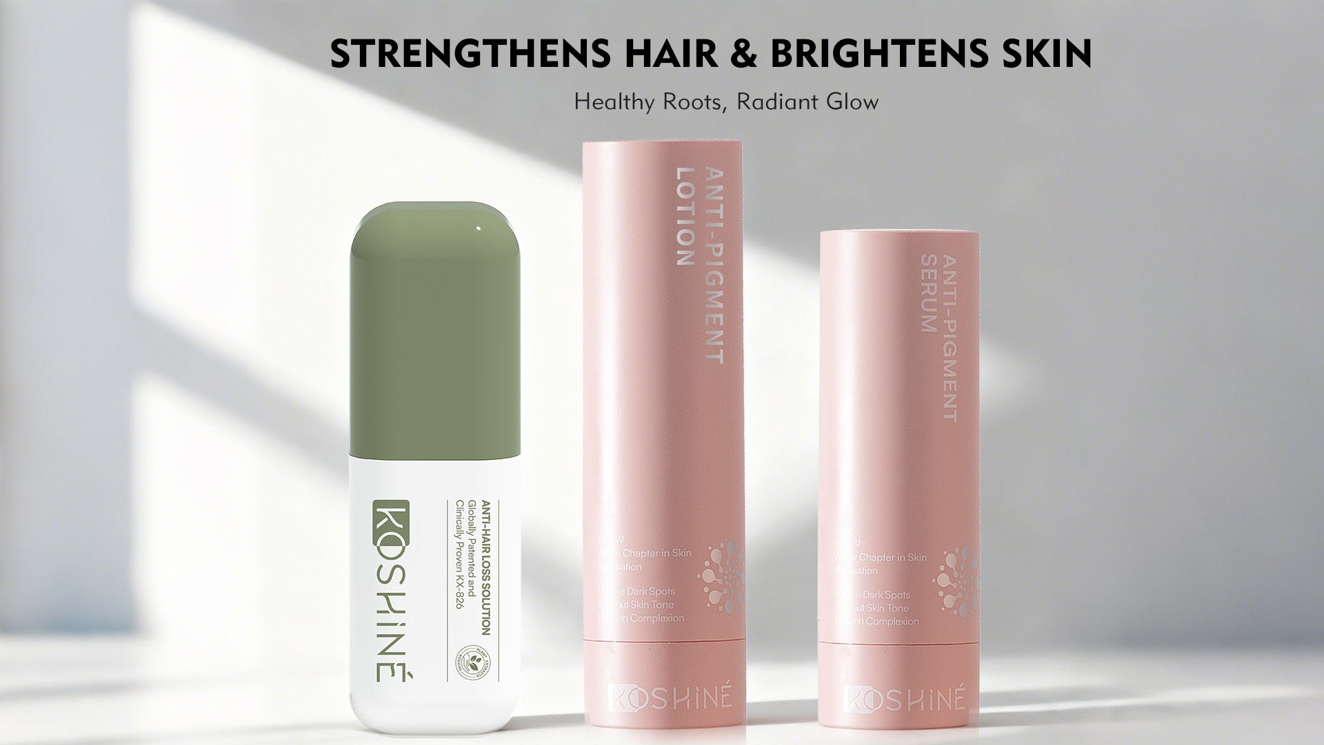 KOSHINÉ Green Bottle 0.5% Botanical KX-826 Hair Revitalizing