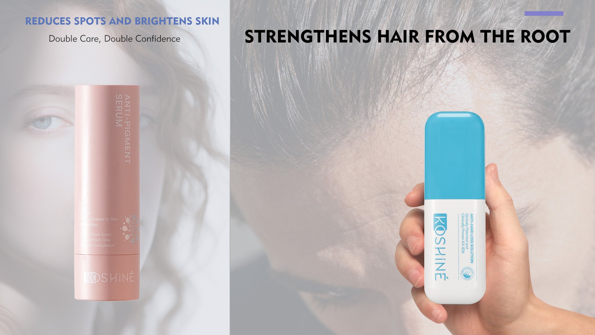 KOSHINÉ Blue Bottle 0.5% KX-826 Hair Revitalizing Solution + KT