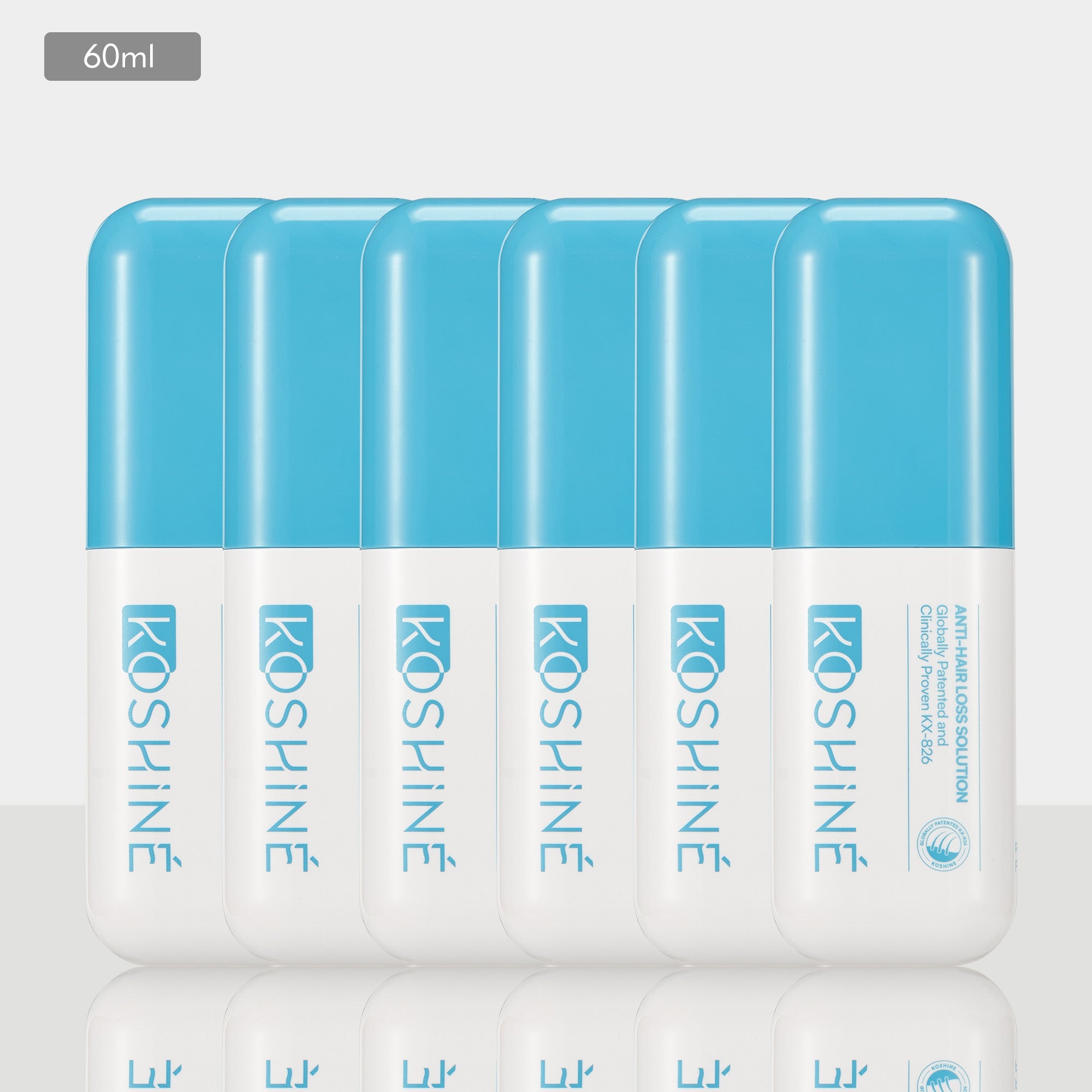 KOSHINÉ 0.5% KX-826 Anti-Hair Loss Solution is suitable for androgenic hair loss and can be used by both men and women（ Blue Bottle）