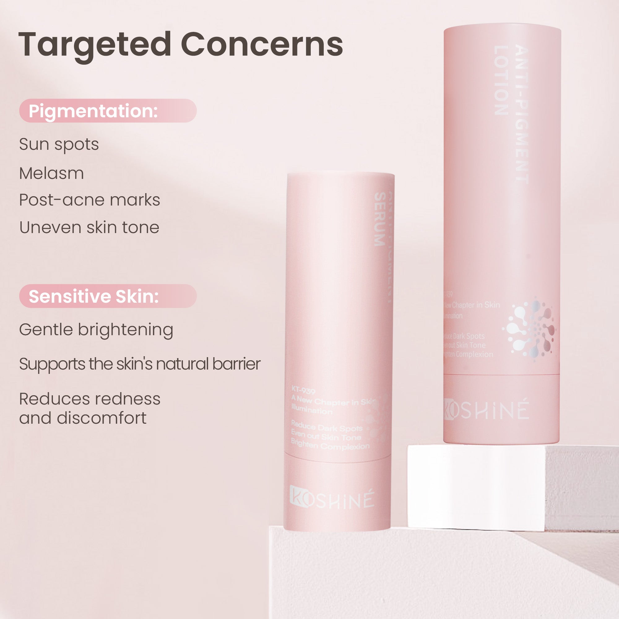 KOSHINÉ KT-939 Brightening Duo | Anti-Hyperpigmentation & Even Skin Tone