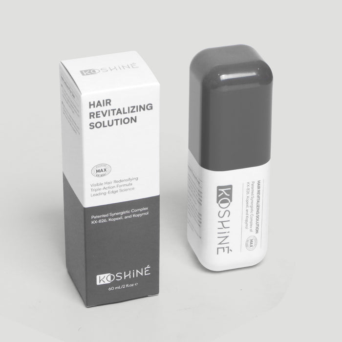 KOSHINÉ 0.9% KX-826 + 1.5% Kopyrrol + 1% Kopexil Max Hair Revitalizing Spray – Advanced Multi-Active Formula – Suitable for Men and Women (Gray Bottle)