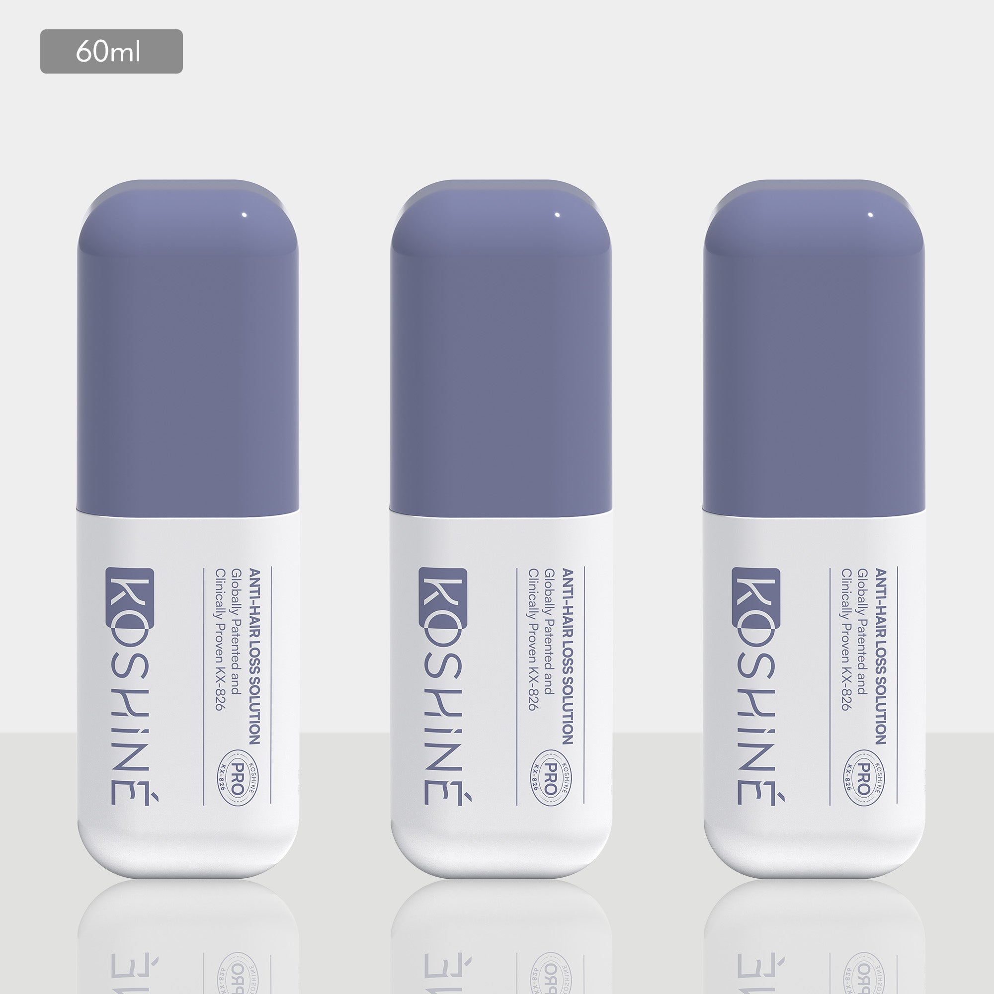 KOSHINÉ 0.9% KX-826 DHT Blocker Hair Thickening Growth Products （Purple Bottle）
