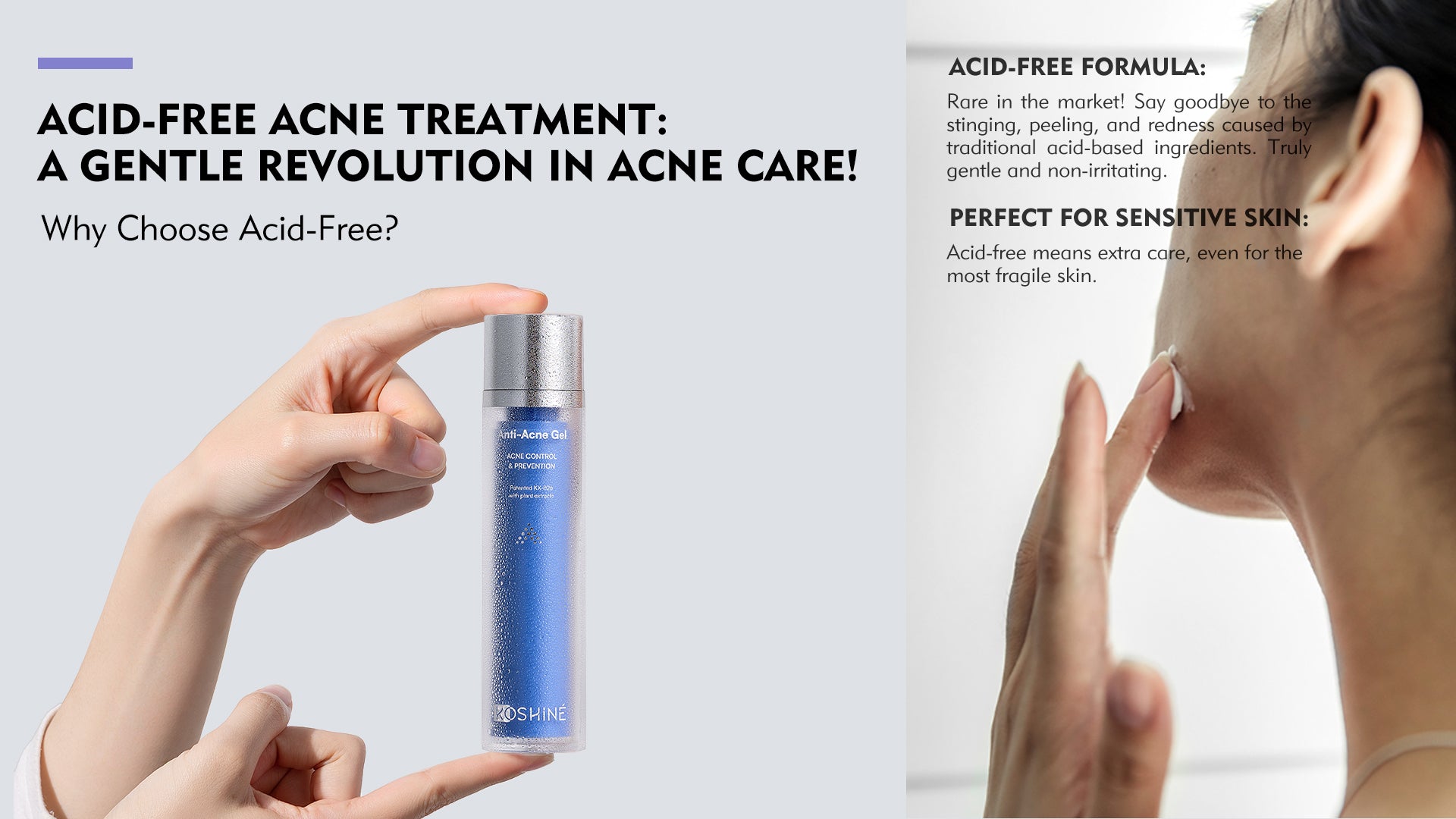 KOSHINÉ KX-826 Anti-Acne Gel | Advanced care for Clearer, Balanced