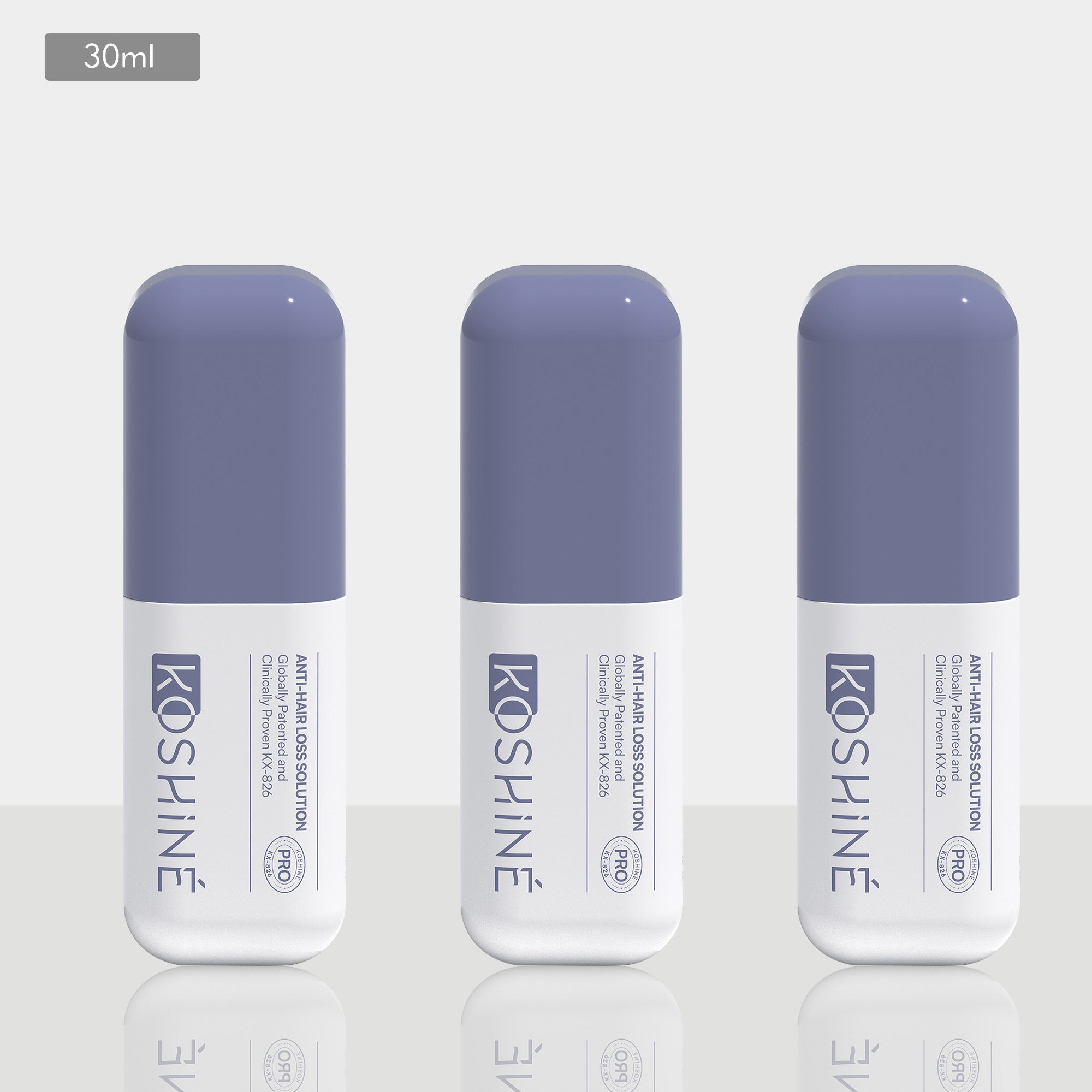 KOSHINÉ 0.9% KX-826 DHT Blocker Hair Thickening Growth Products （Purple Bottle）