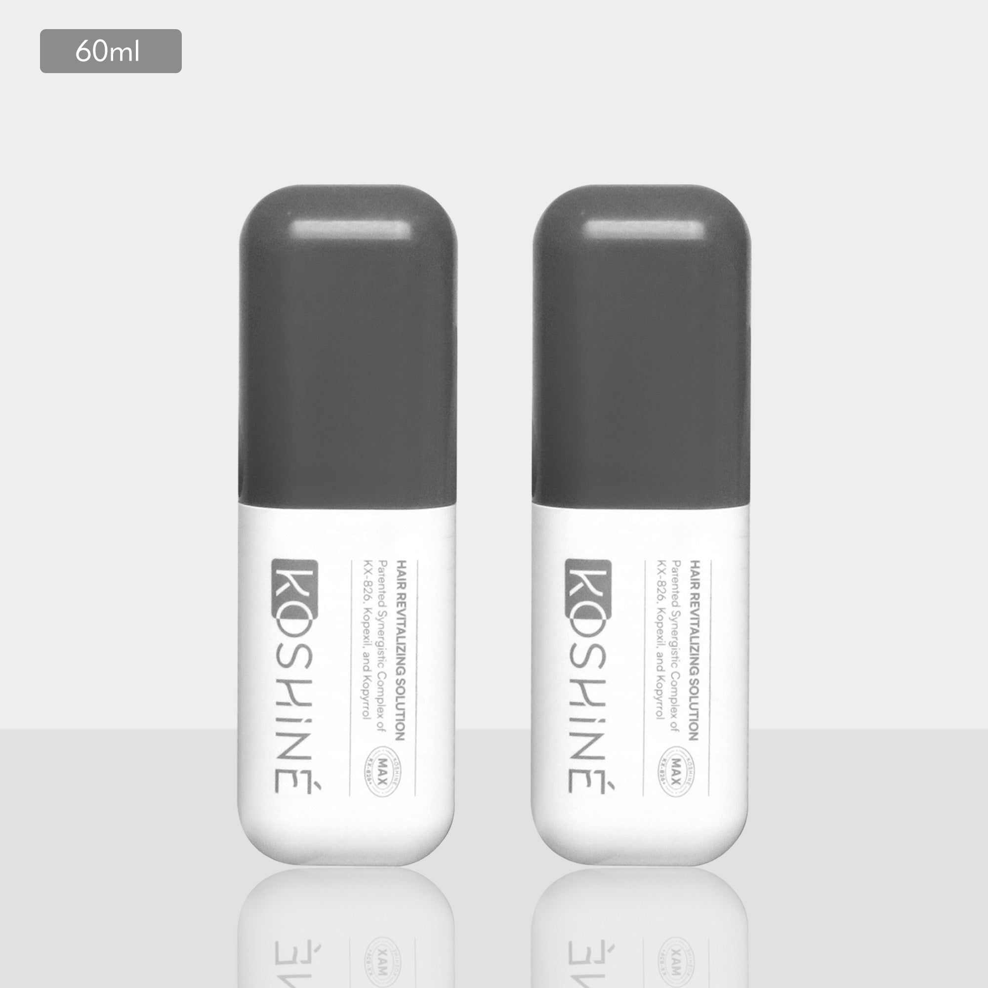 KOSHINÉ 0.9% KX-826 + 1.5% Kopyrrol + 1% Kopexil Max Hair Revitalizing Spray – Advanced Multi-Active Formula – Suitable for Men and Women (Gray Bottle)
